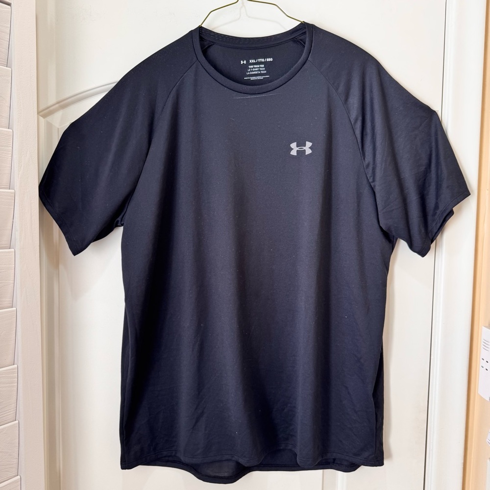 Under Armour Gear ‘The Tech Tee’ Black Short Sleeve Activewear T Shirt Mens XXL
